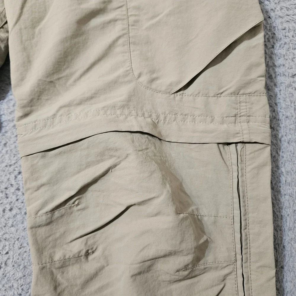 K-Way Convertible Cargo Hiking Pants Mens 34 x 31 Khaki UPF 40 Quick Dry Utility